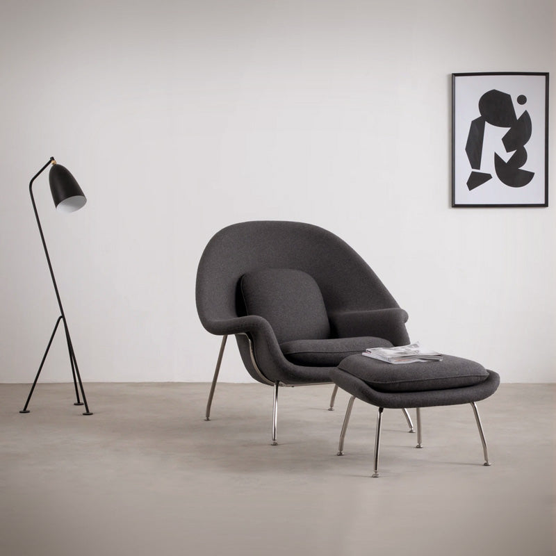 Sillón Womb Estructura Cromada